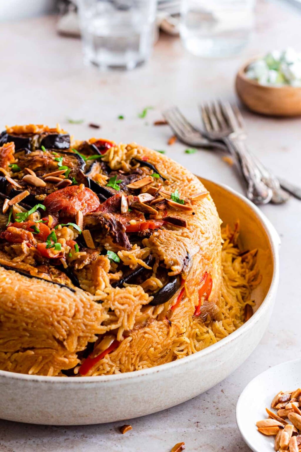 مقلوبة دجاج بيتي